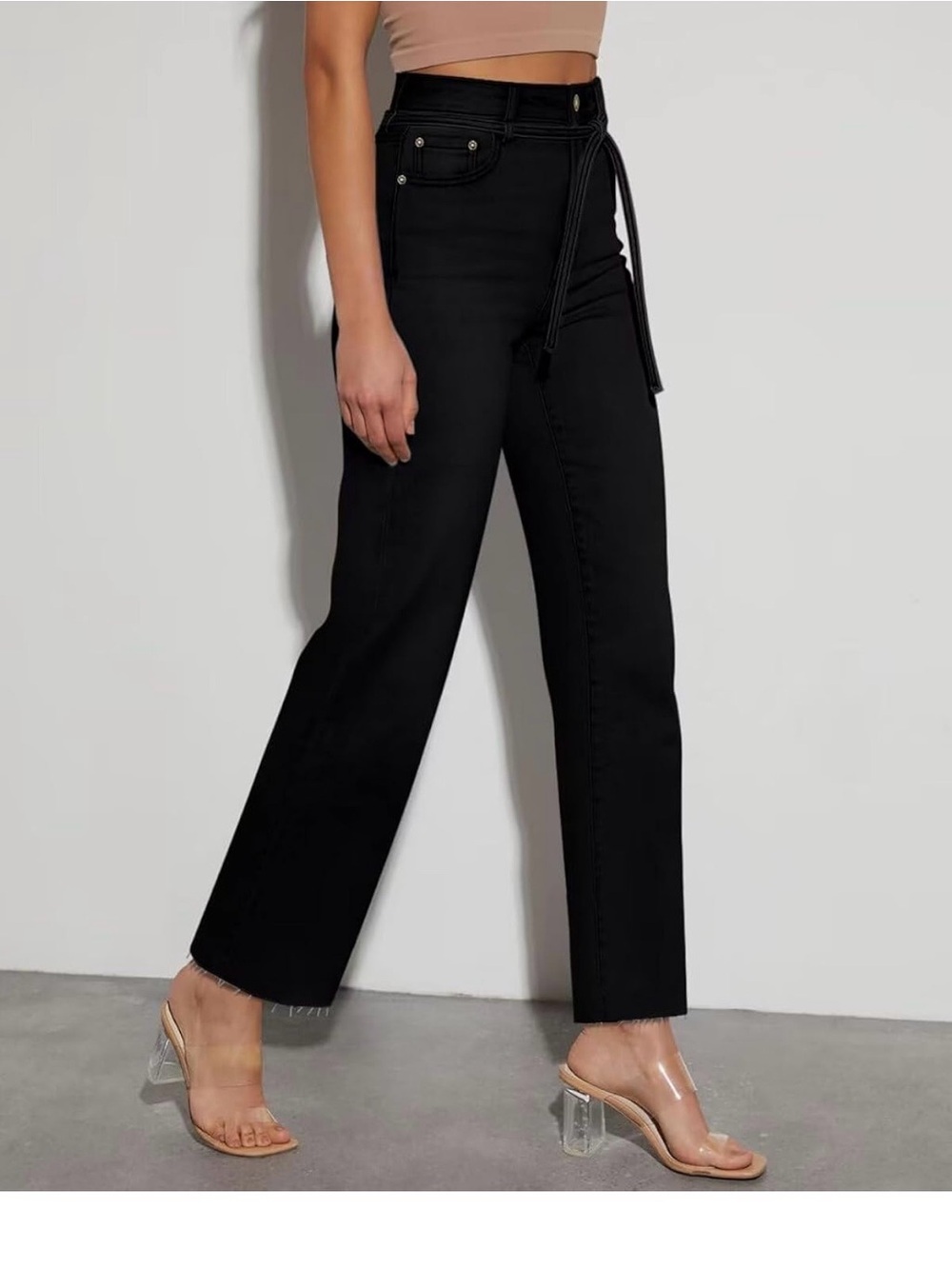 Black Wide-Leg Women’s Jeans